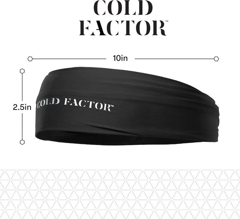 COLD FACTOR Cooling Headband for Women and Men – UPF 50+ Advanced Evaporative Comfort, Instant Cooling Sweatband for Outdoor Sports, Fitness, Yoga, Hiking, Running, and Workout – 3 Pack - Image 3